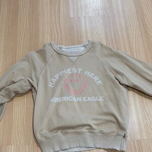 American Eagle Beige Sweatshirt
